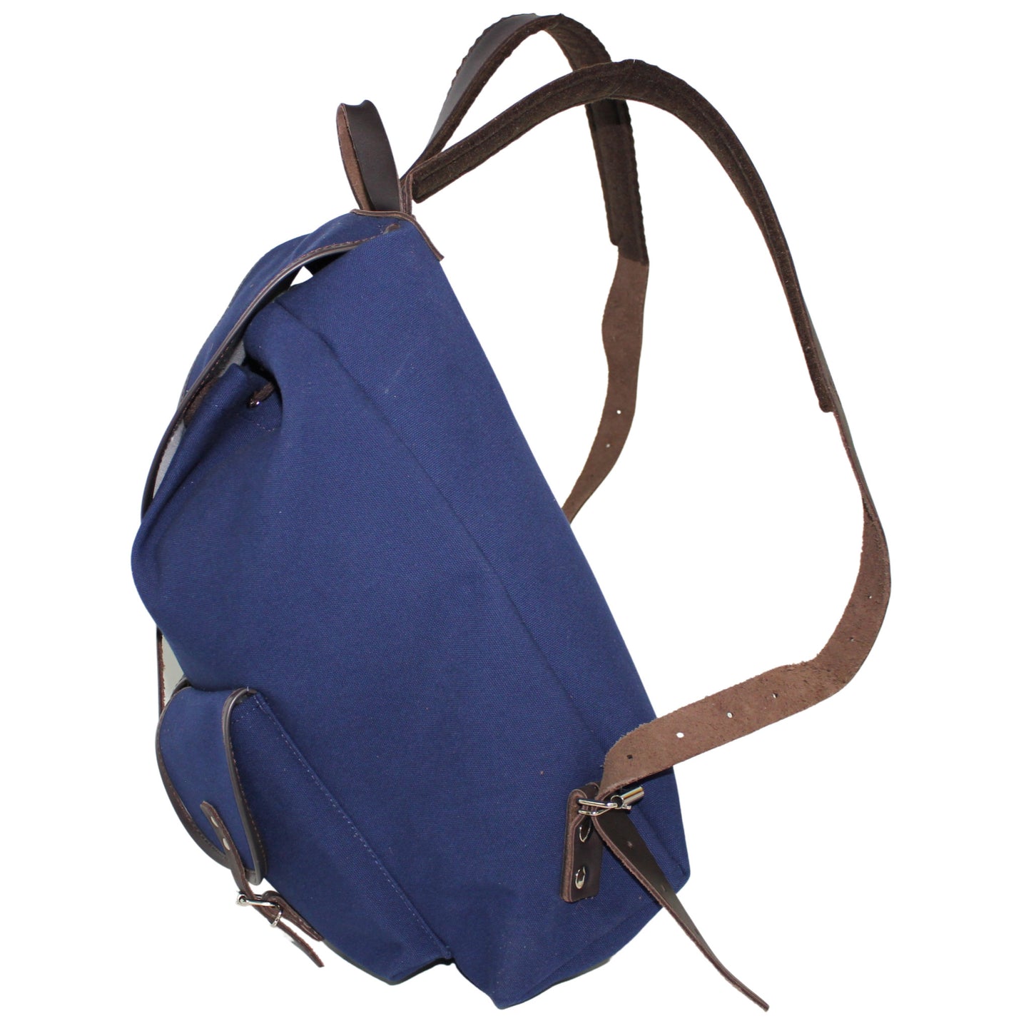 RU137 Baumwoll-Rucksack 17 L Blau mit dunklem Einfass